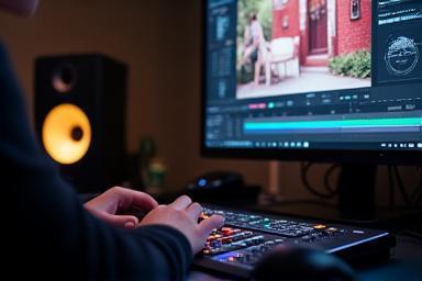 Colorista ajustando cores de vídeo